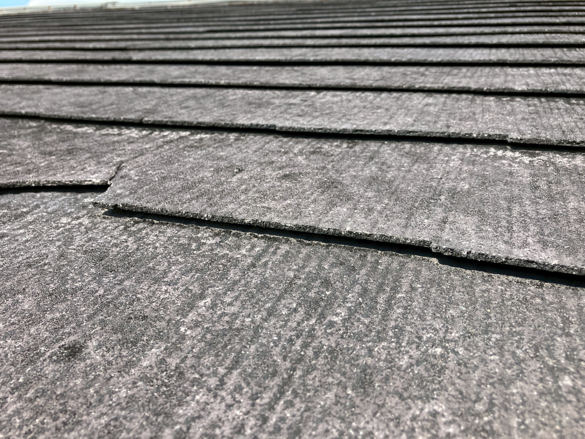 劣化した化粧スレート